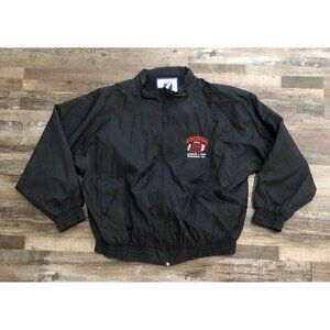 Vtg 1999 Logo 7 Rose Bowl Wisconsin Badgers Mens 2XL Black  Full Zip